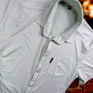 Blackstrap Shirt Mens L Mint Green Short Sleeve Performance‎ Sun Mountain Retro